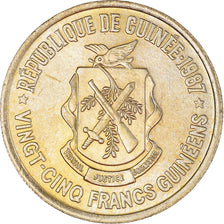 Monnaie, Guinée, 25 Francs, 1987, SUP, Laiton, KM:60