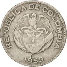 Colombia, 10 Centavos, 1959, Bogota, KM:212.2, EF(40-45), Copper-nickel