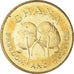 Monnaie, Ghana, 5 Cedis, 1991, TTB+, Brass plated steel, KM:33