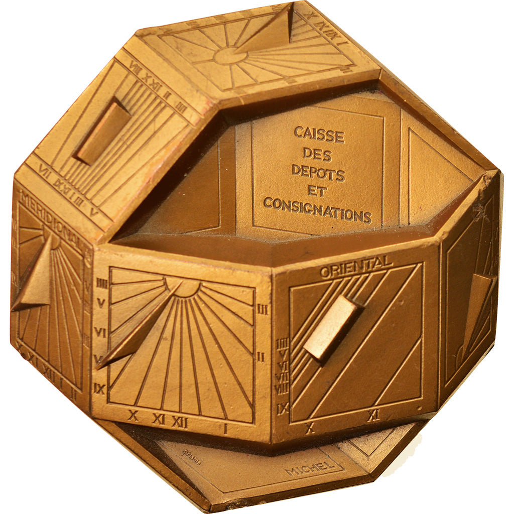 France, Medal, Notary, Caisse des Dépôts et Consignations, 1981, Michel