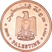 Munten, Palestina, Qirsh, 2010, ZF+, Copper Plated Steel, KM:4