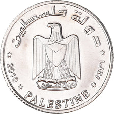 Monnaie, Palestine, 2-1/2 Qirsh, 2010, SPL, Laiton nickelé, KM:5