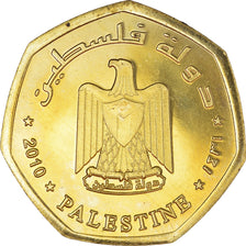 Moneta, Palestyna, 50 Qirsh, 2010, MS(60-62), Mosiądz, KM:9