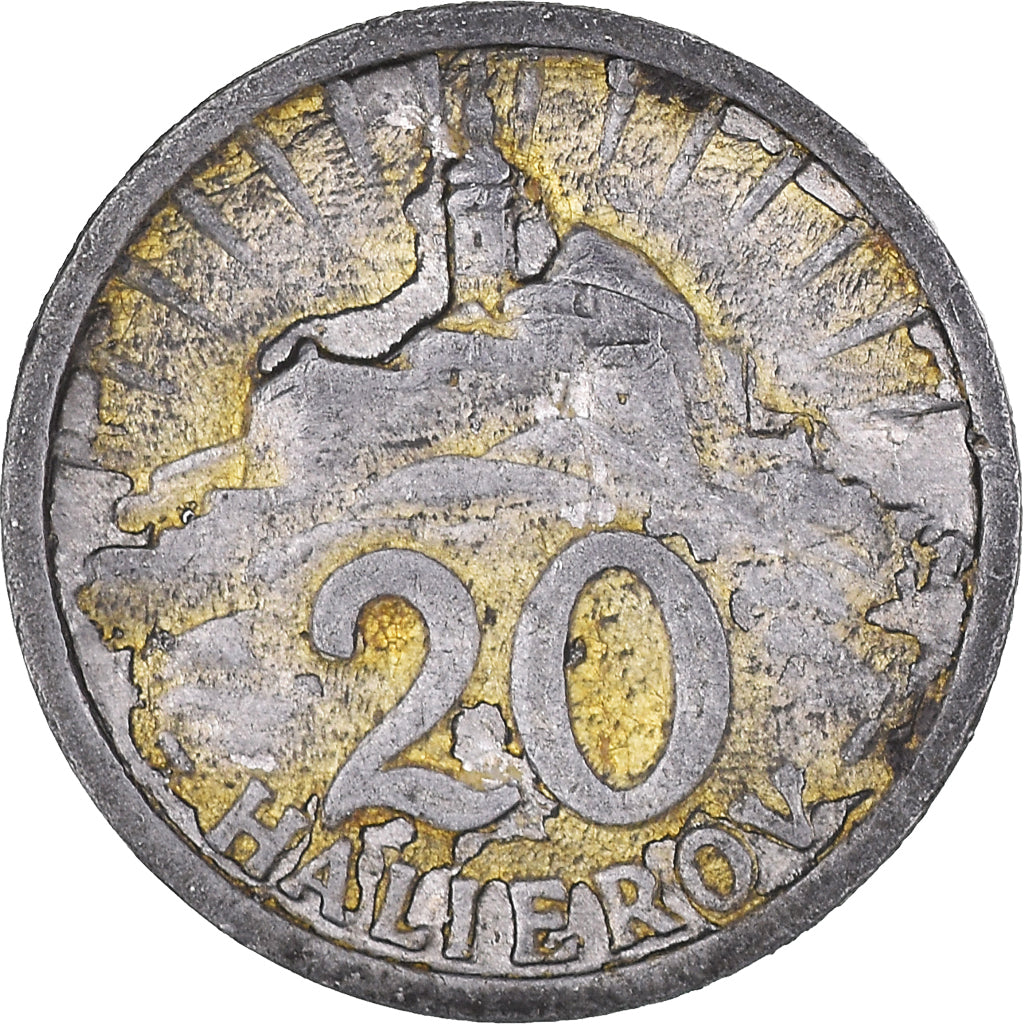 Monnaie, Slovaquie, 20 Halierov, 1942, TB, Aluminium, KM:4a