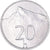 Moneta, Słowacja, 20 Halierov, 1993, AU(50-53), Aluminium, KM:18