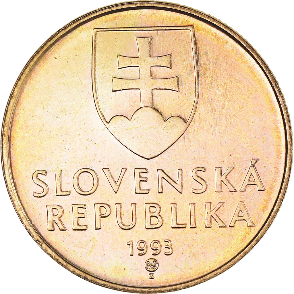 Moneta, Slovacchia, 15th Century of Madonna and Child, Koruna, 1993, SPL