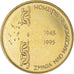 Moneta, Słowenia, 5 Tolarjev, 1995, AU(55-58), Mosiądz niklowy, KM:22