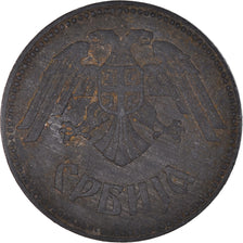 Monnaie, Serbie, 10 Dinara, 1943, TB, Zinc, KM:33