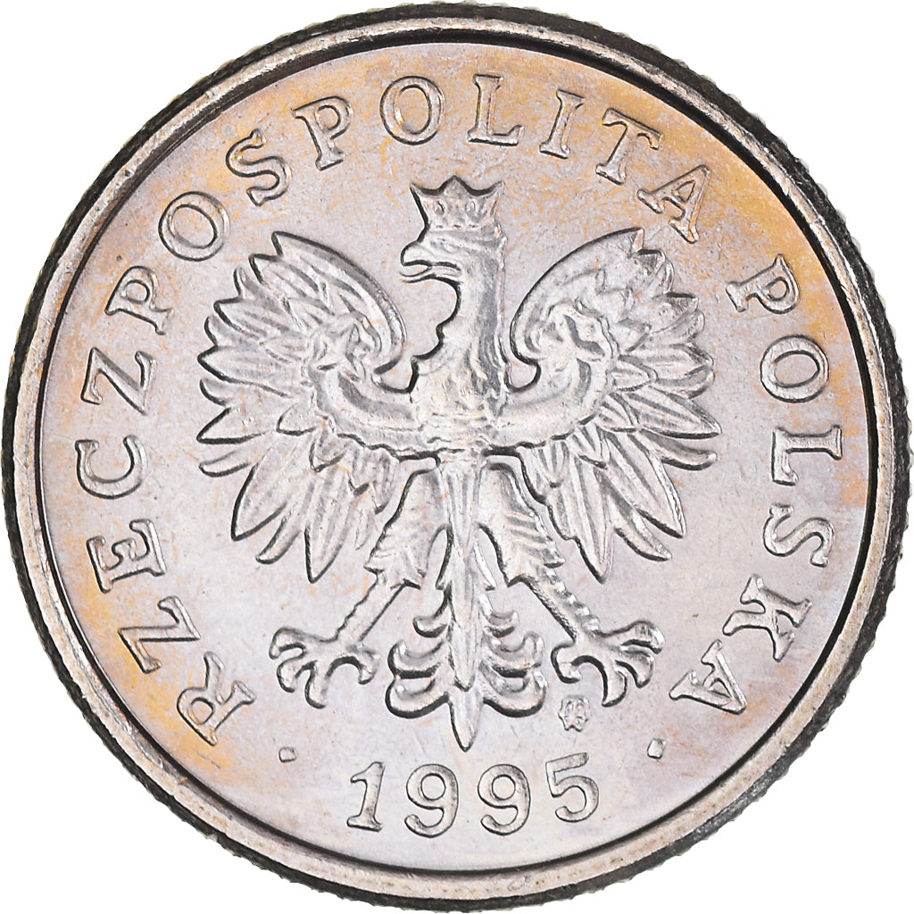 Moneta, Polska, 50 Groszy, 1995, Warsaw, MS(64), Miedź-Nikiel, KM:281