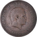 Moneda, Portugal, Carlos I, 20 Reis, 1892, BC+, Bronce, KM:533