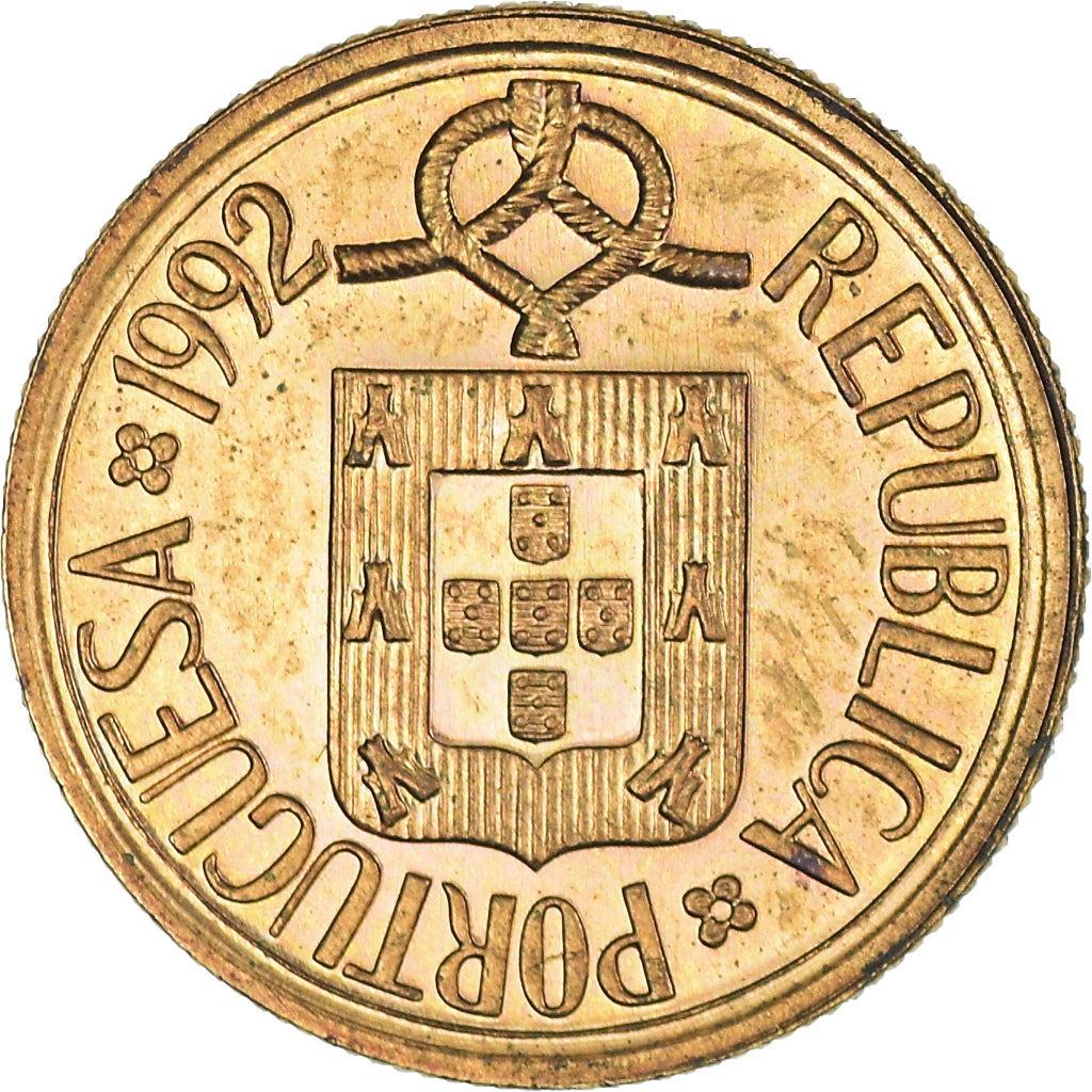 Münze, Portugal, Escudo, 1992, SS+, Nickel-brass, KM:631