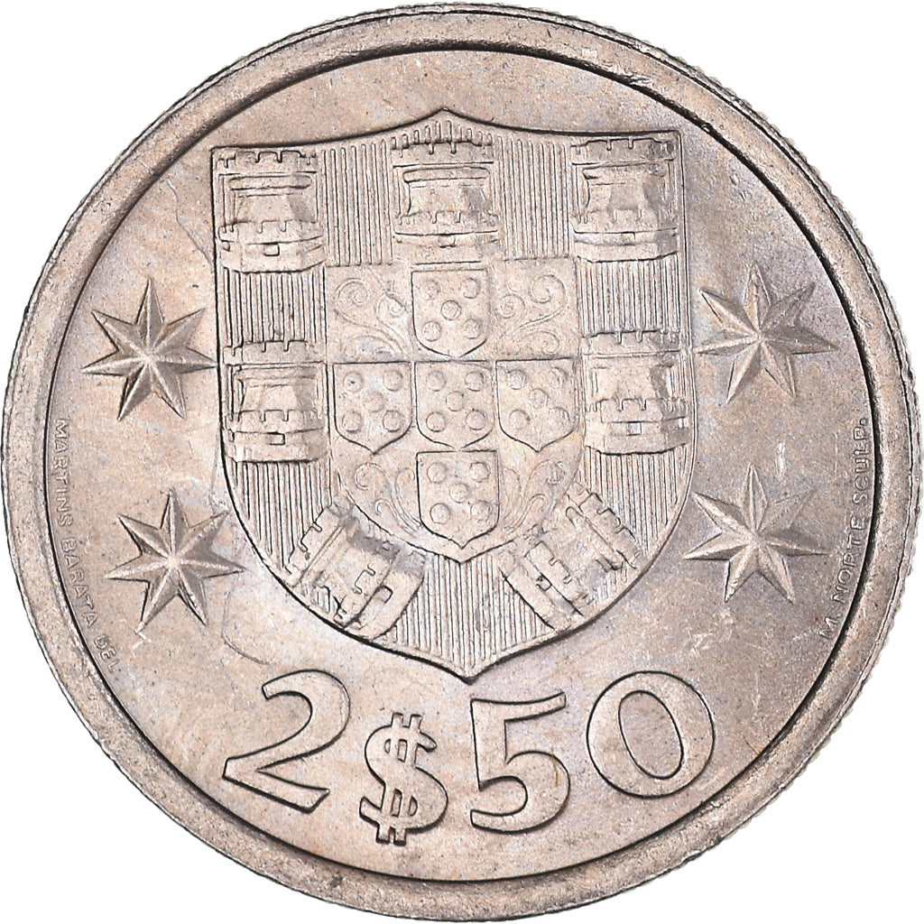 Monnaie, Portugal, 2-1/2 Escudos, 1972, SPL, Cupro-nickel, KM:590