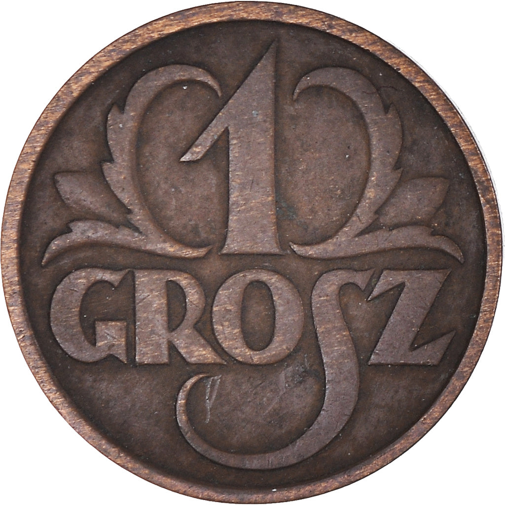 Moneda, Polonia, Grosz, 1930, Warsaw, MBC, Bronce, KM:8a