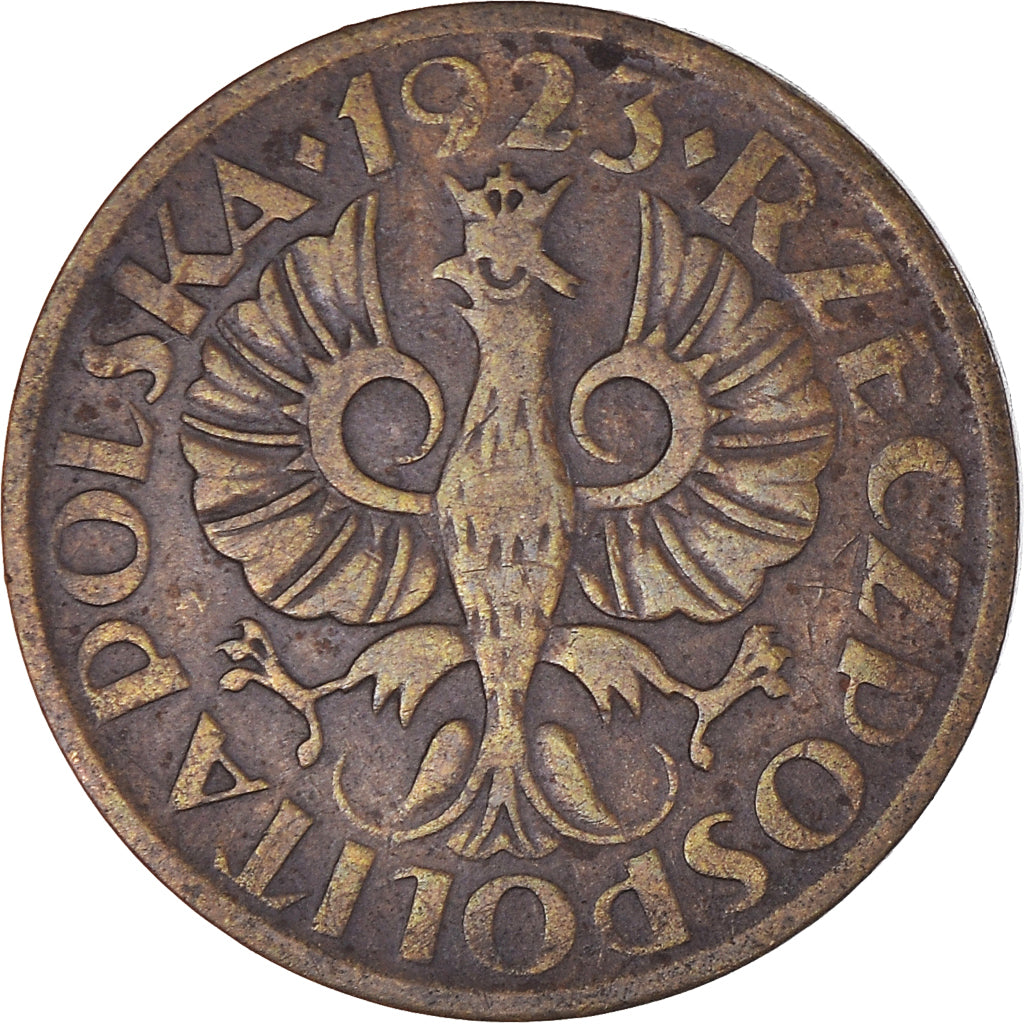 Monnaie, Pologne, 2 Grosze, 1923, Warsaw, TB+, Laiton, KM:9