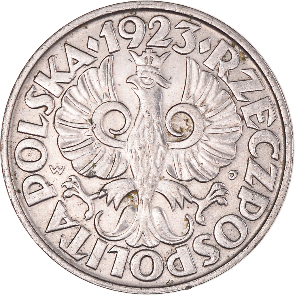 Moneta, Polska, 20 Groszy, 1923, Warsaw, AU(50-53), Nikiel, KM:12
