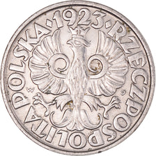 Moneta, Polska, 20 Groszy, 1923, Warsaw, AU(50-53), Nikiel, KM:12