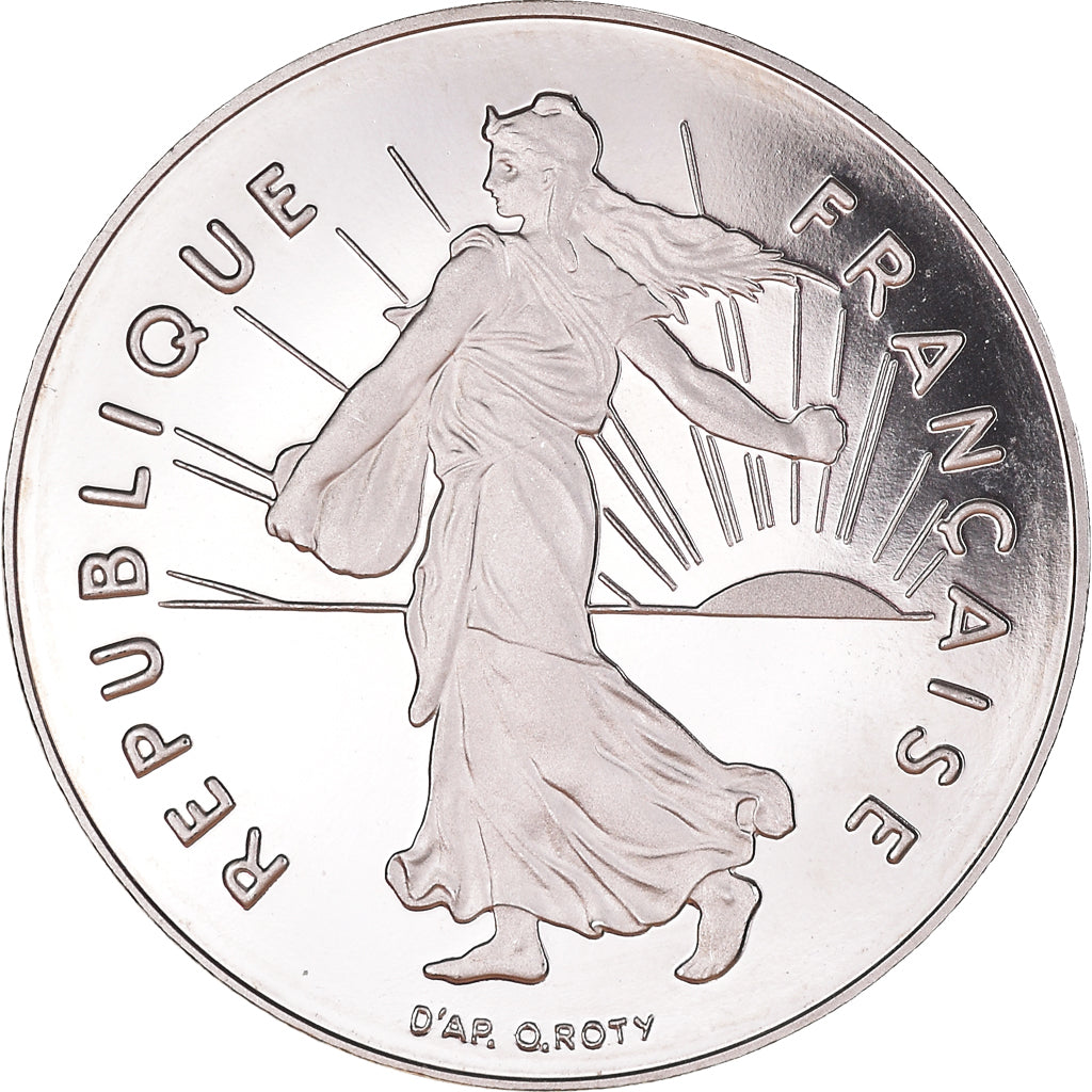 Moneta, Francja, Semeuse, Franc, 1991, Proof, MS(63), Nikiel, KM:925.2