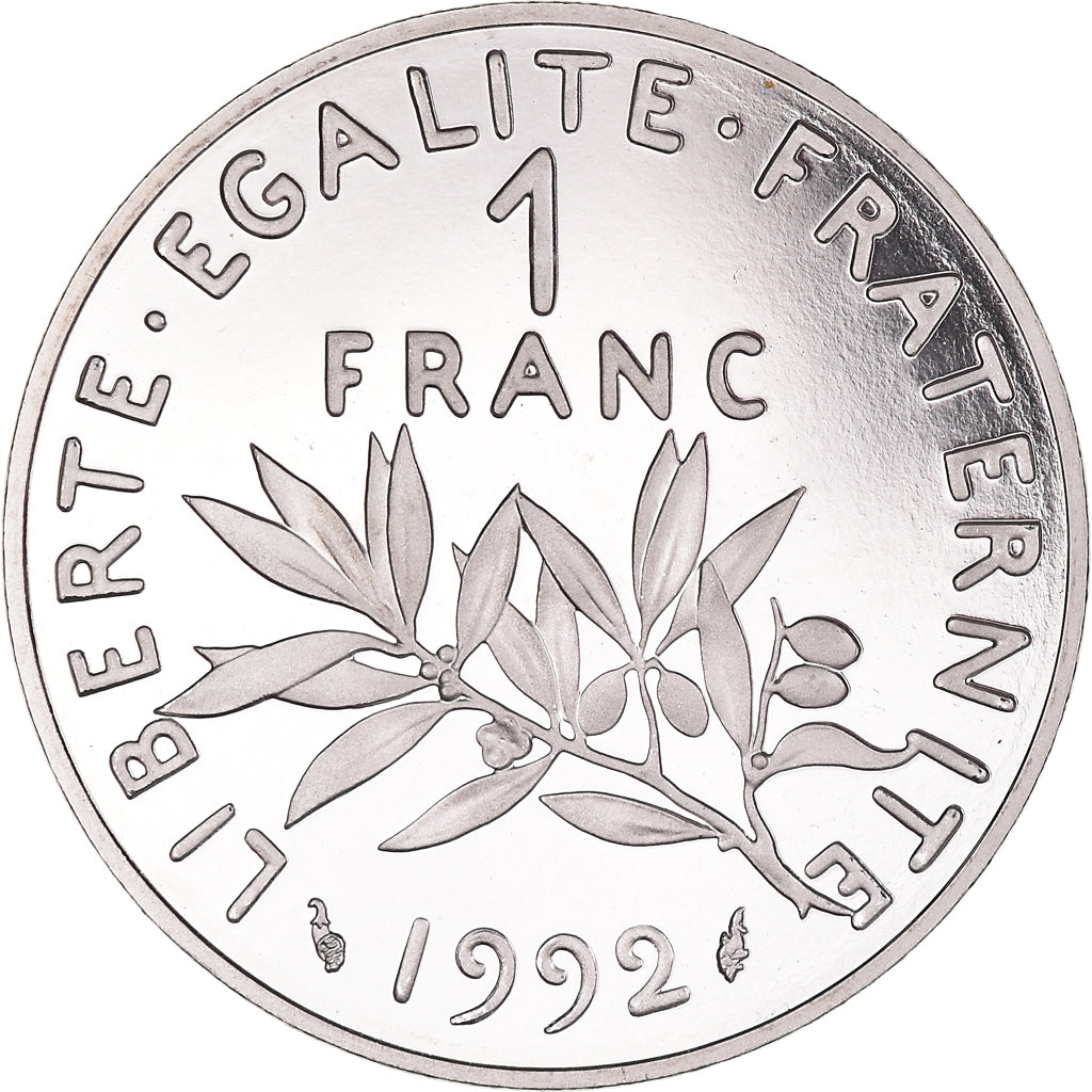 Münze, Frankreich, Semeuse, Franc, 1992, Paris, BE, STGL, Nickel, KM:925.2