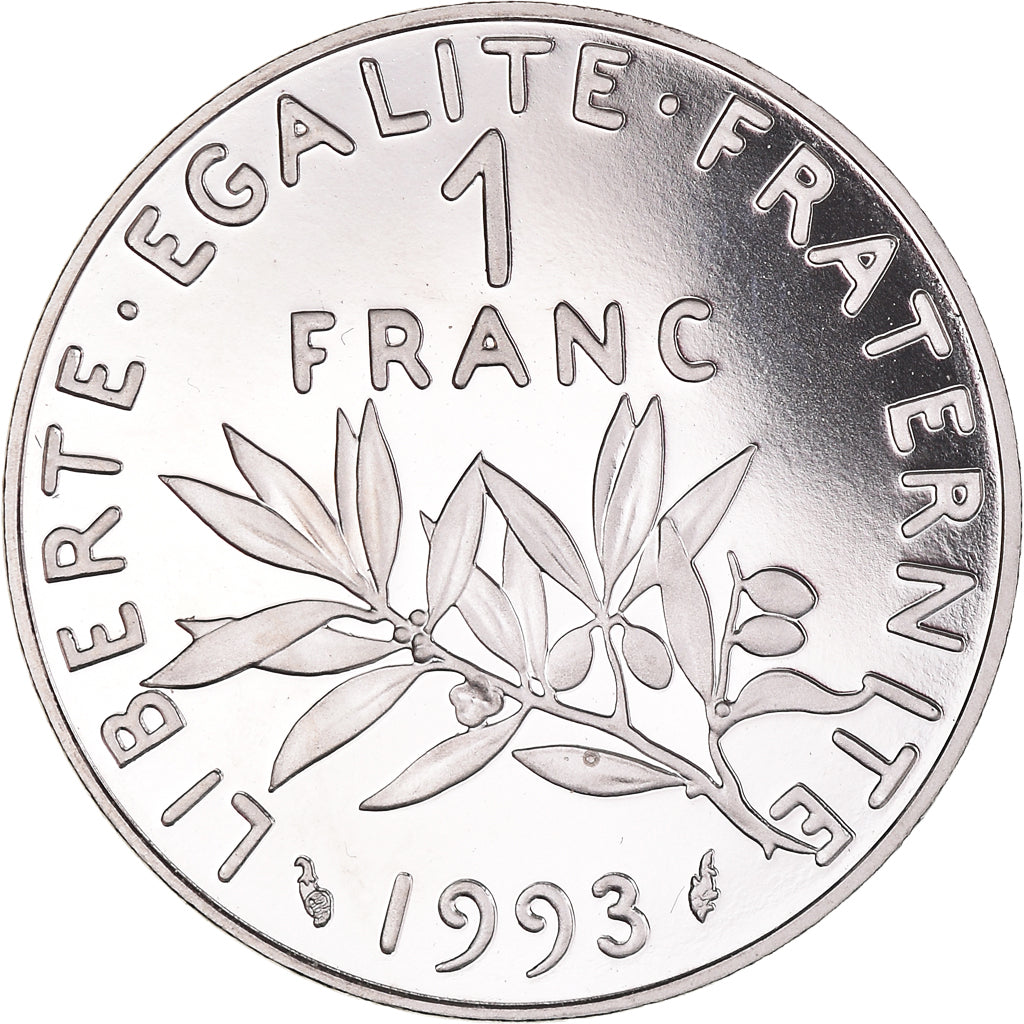 Monnaie, France, Semeuse, Franc, 1993, Paris, Proof, FDC, Nickel, Gadoury:474b