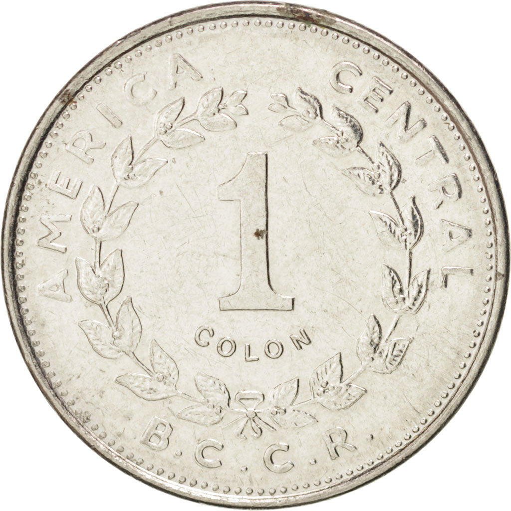 Coin, Costa Rica, Colon, 1984, AU(55-58), Stainless Steel, KM:210.2