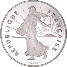 Moeda, França, Semeuse, Franc, 1997, Paris, MS(63), Níquel, KM:925.2