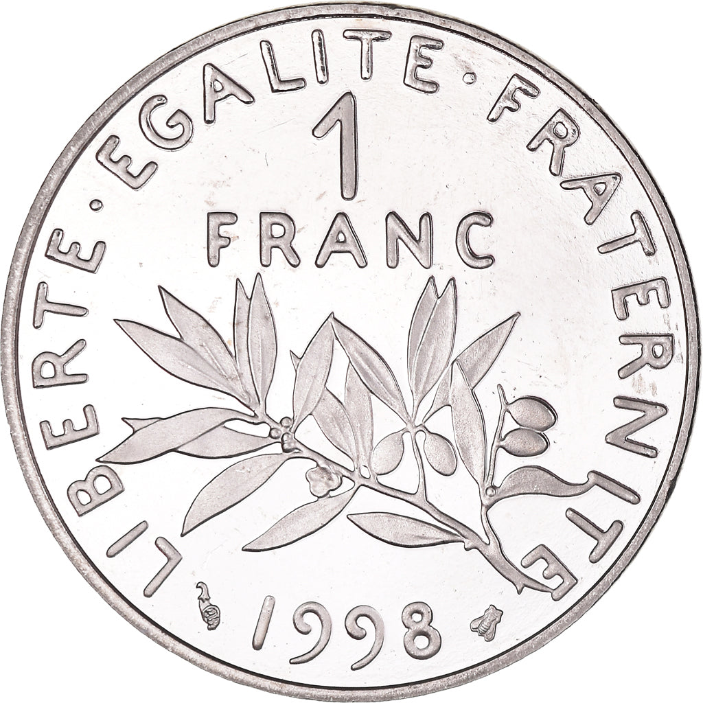 Monnaie, France, Semeuse, Franc, 1998, Paris, Proof, SPL, Nickel, Gadoury:474b