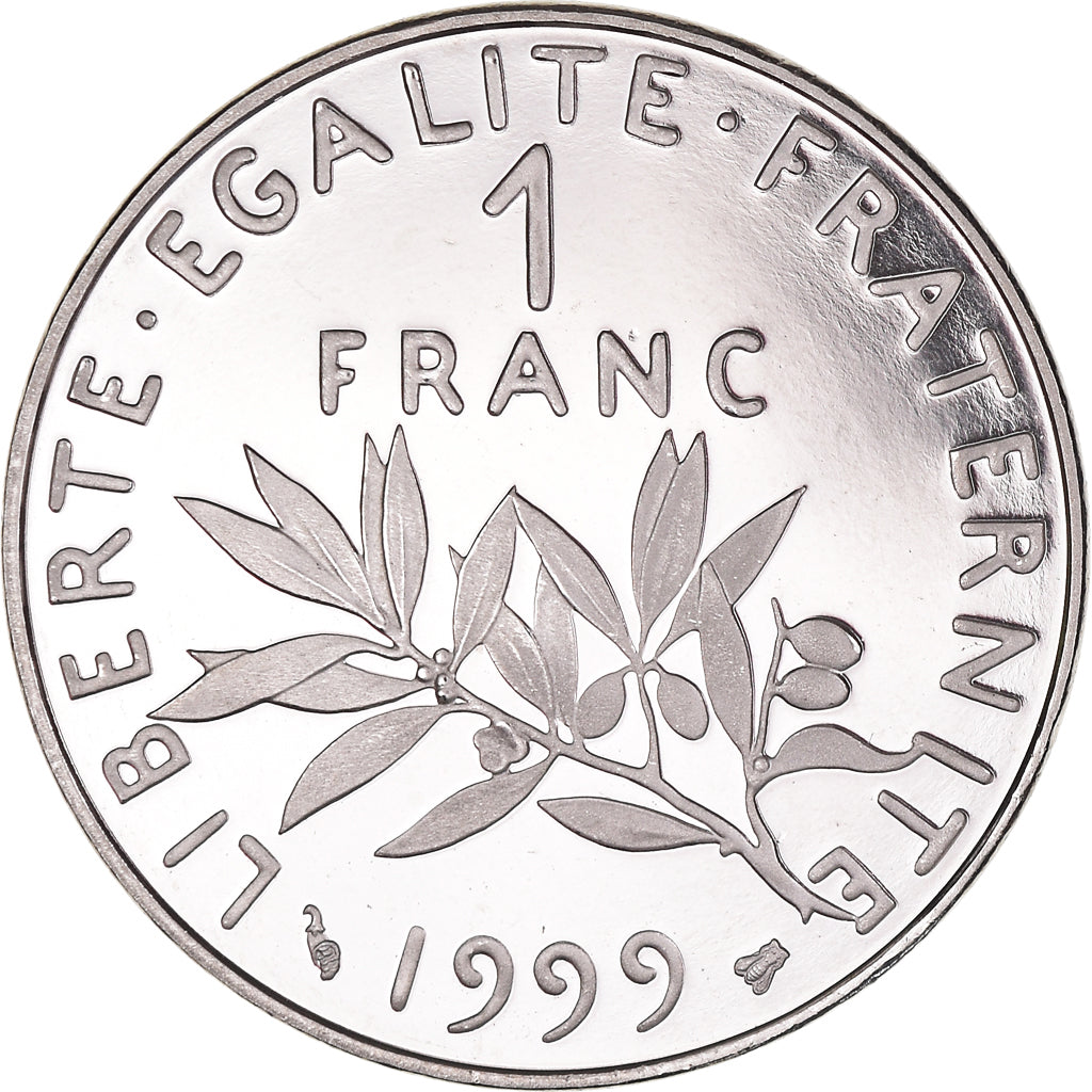 Munten, Frankrijk, Semeuse, Franc, 1999, Proof, FDC, Nickel, KM:925.2