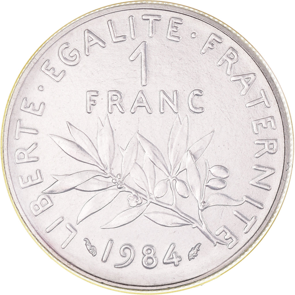 Moeda, França, Semeuse, Franc, 1984, Paris, MS(65-70), Níquel, KM:925.1
