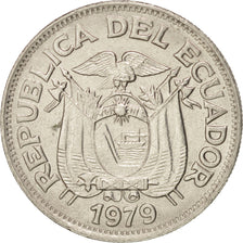 Munten, Ecuador, 50 Centavos, Cincuenta, 1979, PR+, Nickel Clad Steel, KM:81