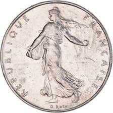 Moeda, França, Semeuse, Franc, 1992, AU(50-53), Níquel, KM:925.2, Gadoury:474