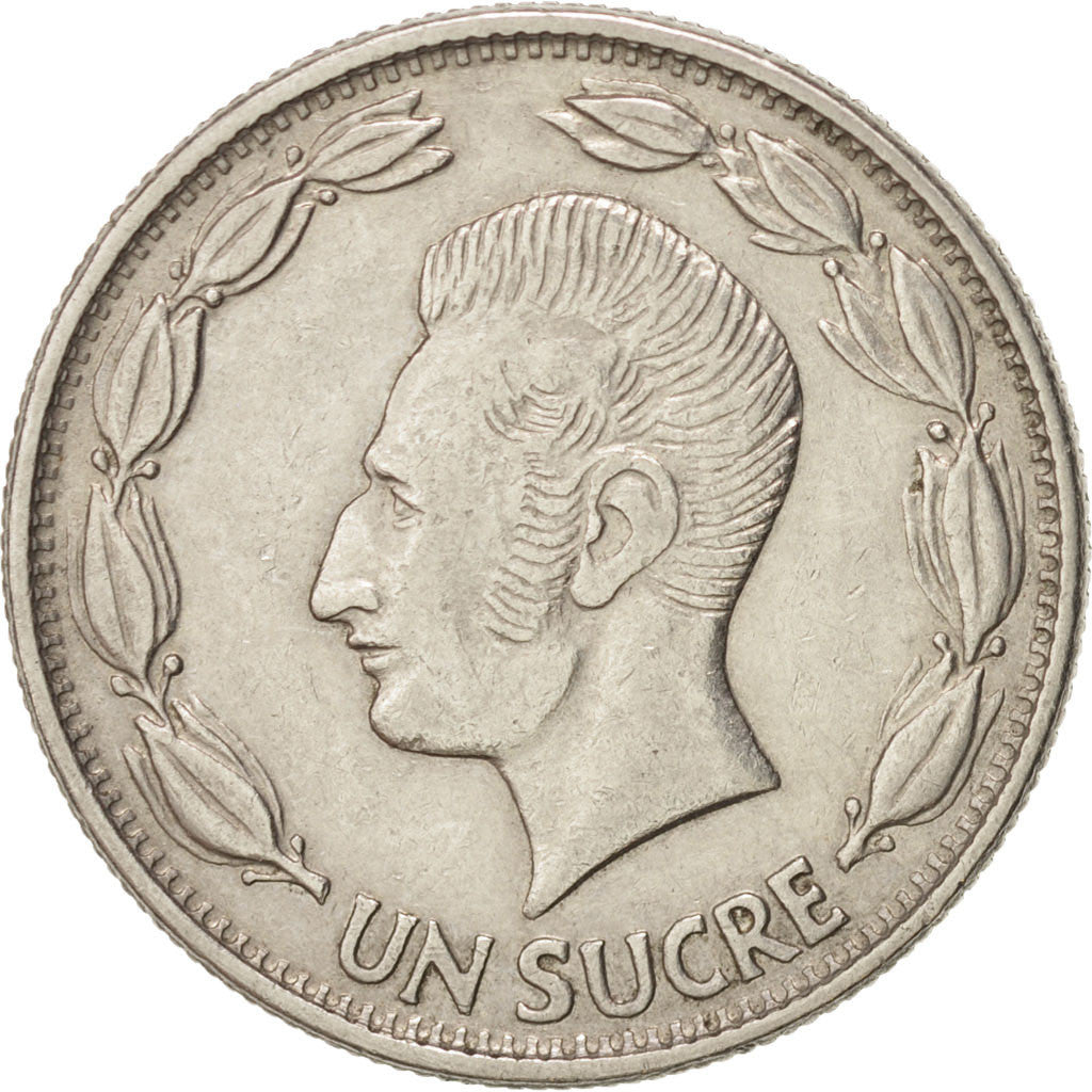 Coin, Ecuador, Sucre, Un, 1971, AU(50-53), Nickel Clad Steel, KM:78b