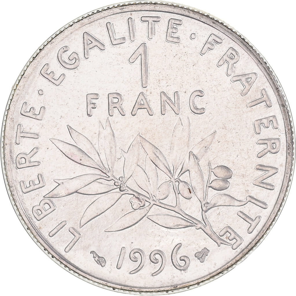 Moneta, Francja, Semeuse, Franc, 1996, Paris, MS(65-70), Nikiel, KM:925.1