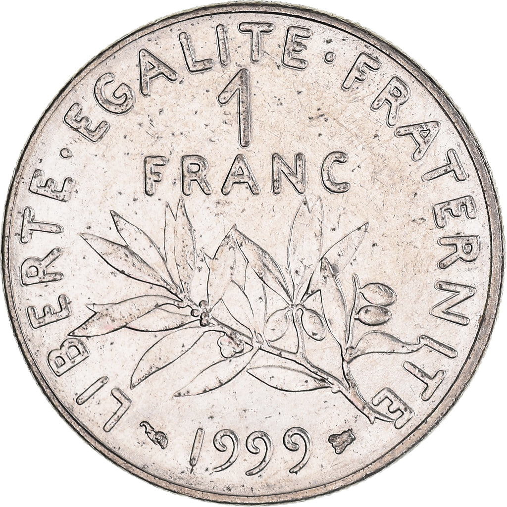 Moneda, Francia, Semeuse, Franc, 1999, Paris, SC, Níquel, KM:925.1, Gadoury:474
