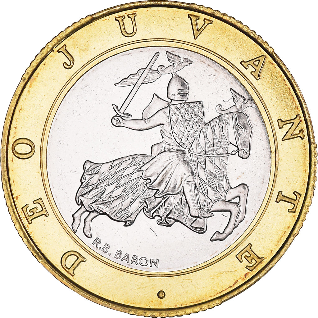 Moeda, Mónaco, Rainier III, 10 Francs, 1989, ENSAIO, MS(63), Bimetálico