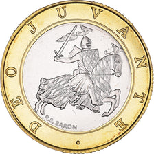 Moeda, Mónaco, Rainier III, 10 Francs, 1989, ENSAIO, MS(63), Bimetálico