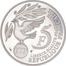 Coin, France, ONU, 5 Francs, 1995, Paris, MS(65-70), Silver, KM:1118