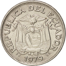 Moneda, Ecuador, Sucre, Un, 1979, EBC, Níquel recubierto de acero, KM:78b