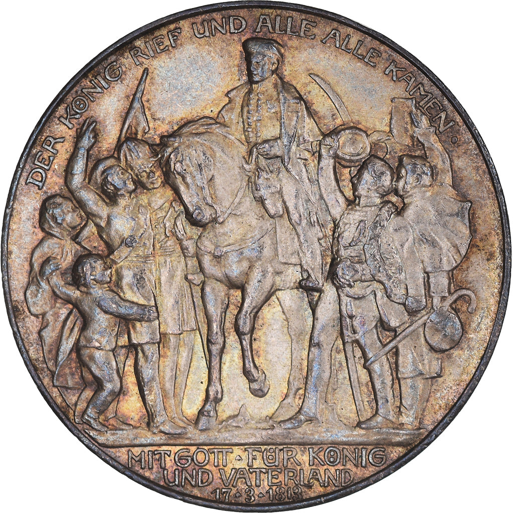 Munten, Duitse staten, PRUSSIA, Wilhelm II, 3 Mark, 1913, Berlin, PR, Zilver