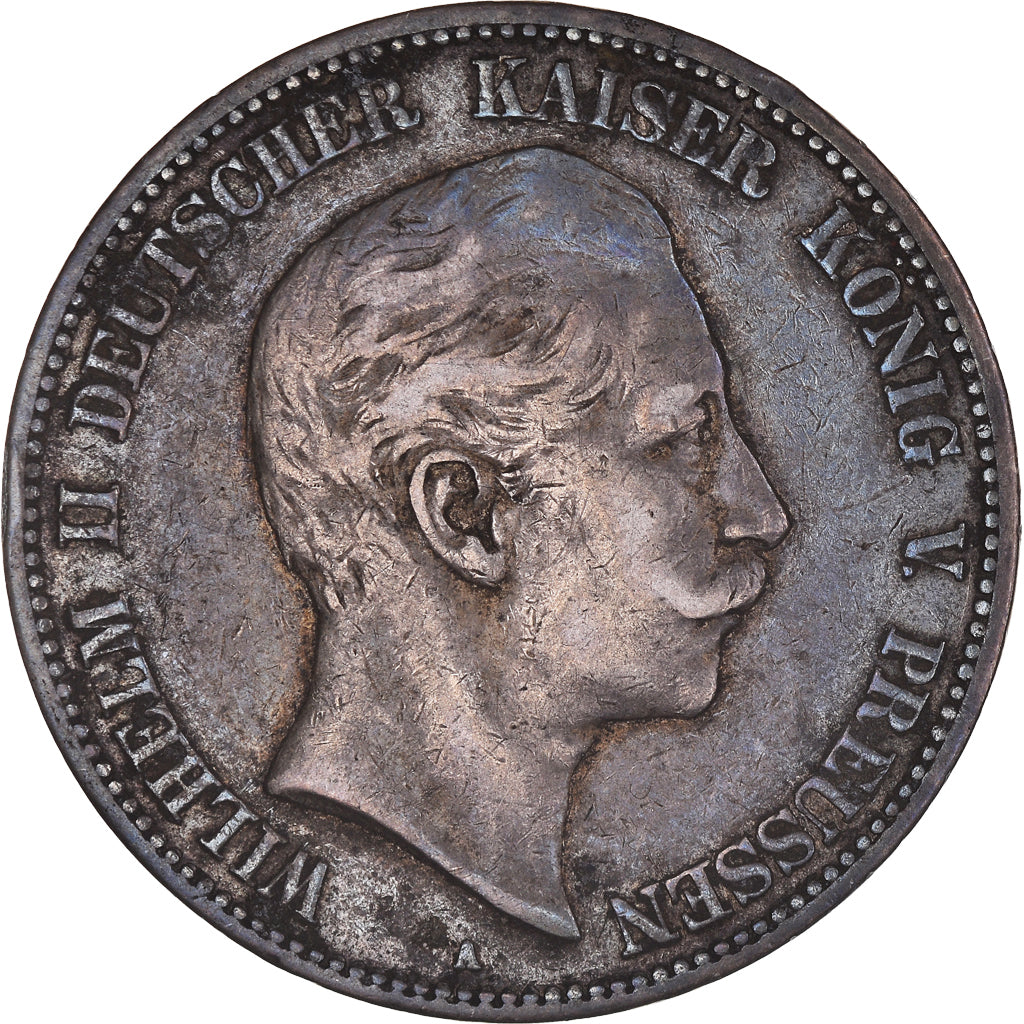 Moneta, Landy niemieckie, PRUSSIA, Wilhelm II, 5 Mark, 1903, Berlin, VF(30-35)