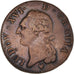 Moneta, Francja, Louis XVI, Sol ou sou, Sol, 1791, Strasbourg, VF(30-35)