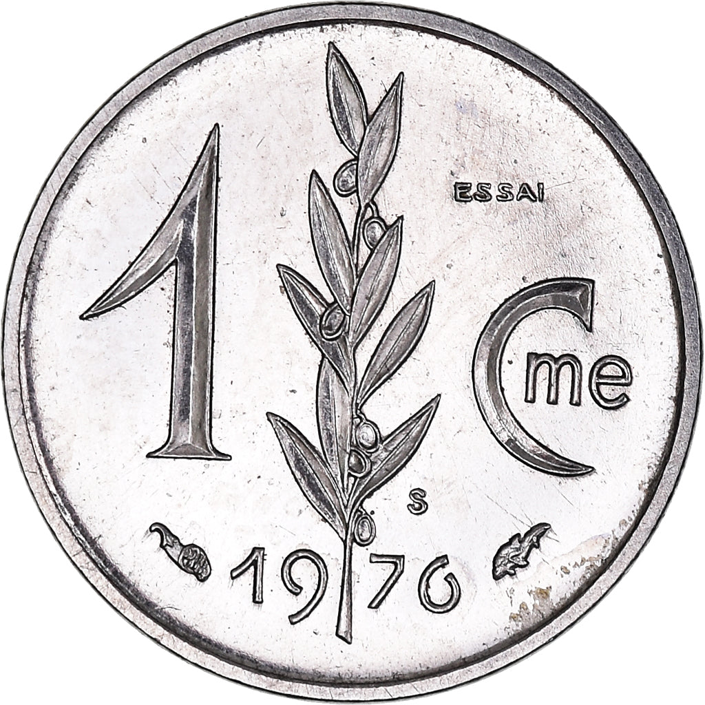 Moneta, Monaco, Centime, 1976, ESSAI, SPL, Acciaio inossidabile, KM:E68