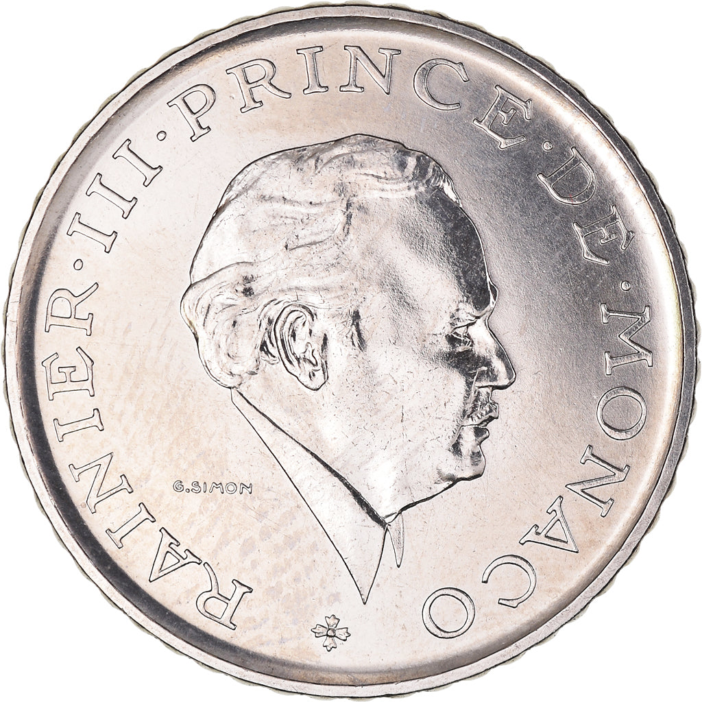 Moeda, Mónaco, 2 Francs, 1979, ENSAIO, MS(63), Níquel, KM:E71, Gadoury:MC151