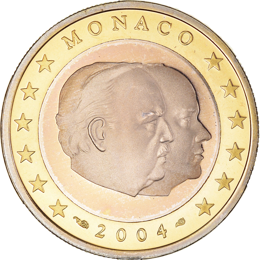 Monaco, Euro, Prince Rainier III, 2004, Paris, BE, FDC, Bimétallique, KM:173