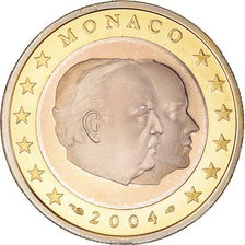 Monaco, Euro, Prince Rainier III, 2004, Paris, BE, MS(65-70), Bi-Metallic