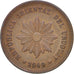 Uruguay, 5 Centesimos, 1949, Santiago, KM:21a, AU(50-53), Copper