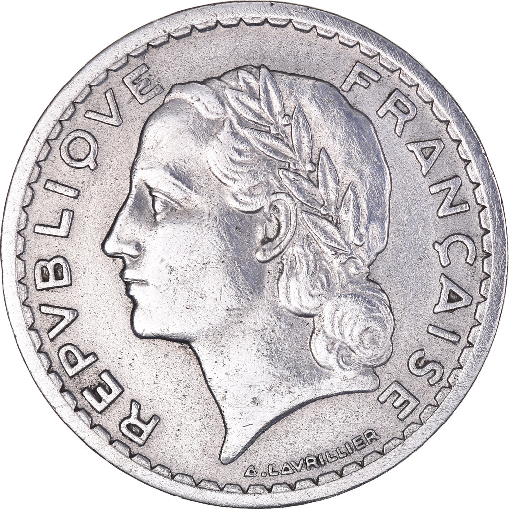 Monnaie, France, Lavrillier, 5 Francs, 1948, Beaumont - Le Roger, TB+