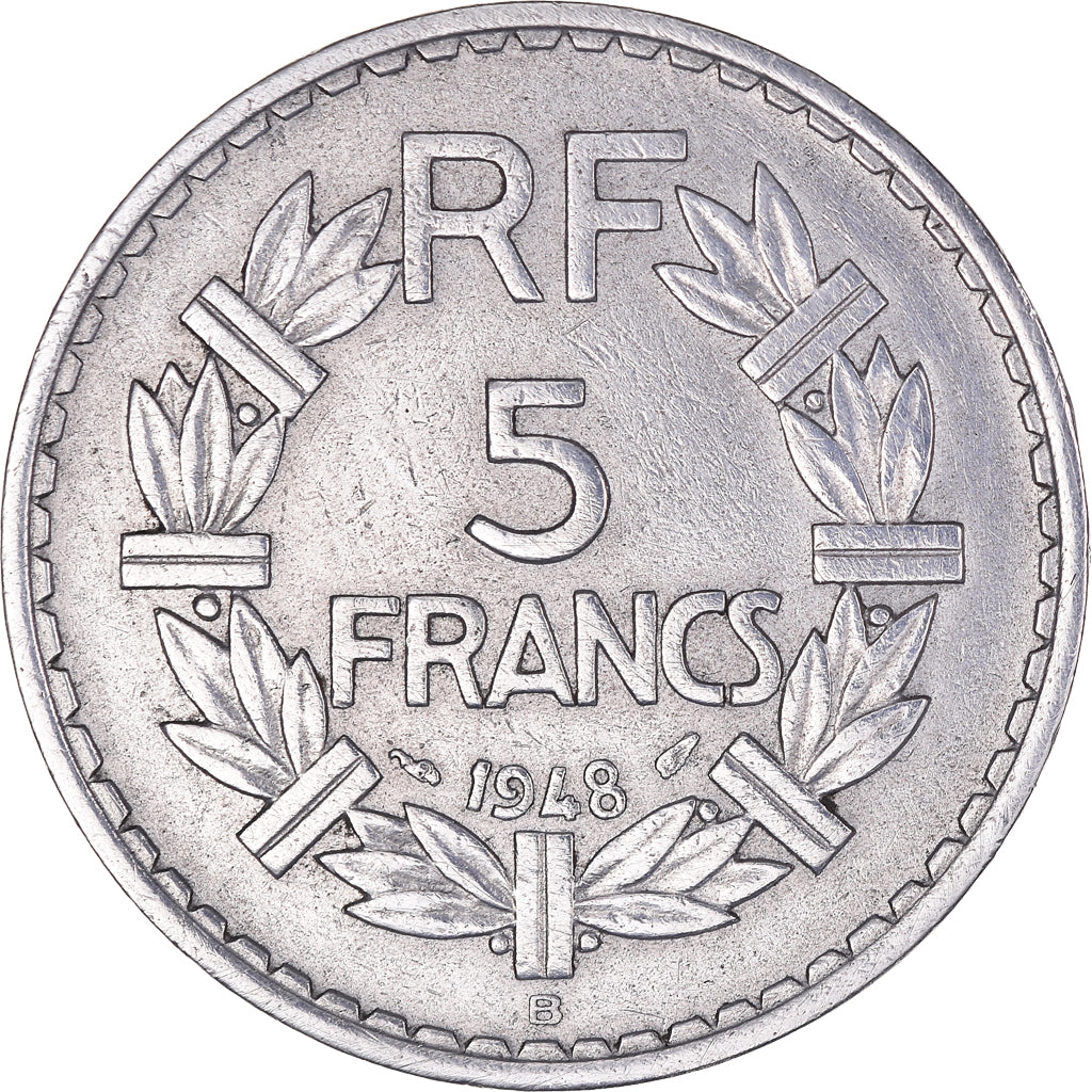 Monnaie, France, Lavrillier, 5 Francs, 1948, Beaumont - Le Roger, TB+