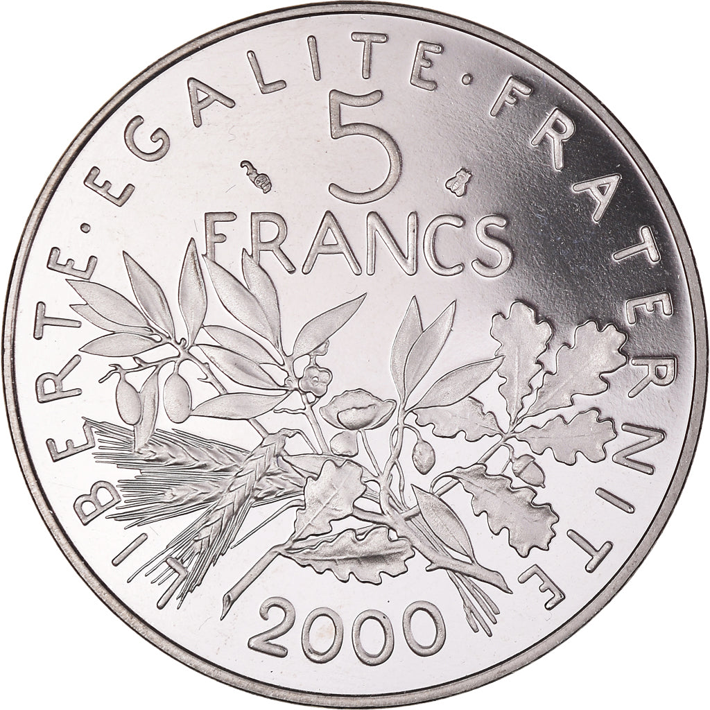 Monnaie, France, Semeuse, 5 Francs, 2000, Paris, Proof, FDC, Nickel Clad