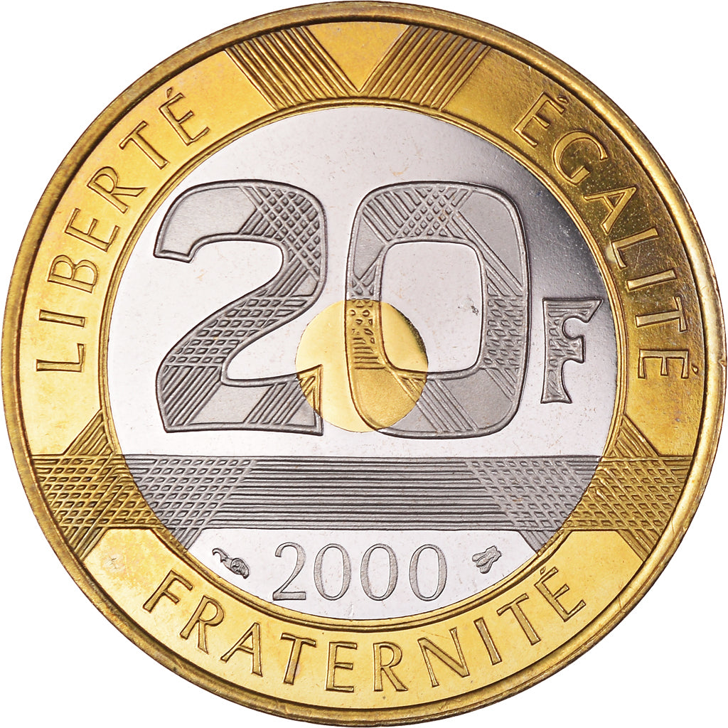 Monnaie, France, Mont Saint Michel, 20 Francs, 2000, Paris, Proof, FDC