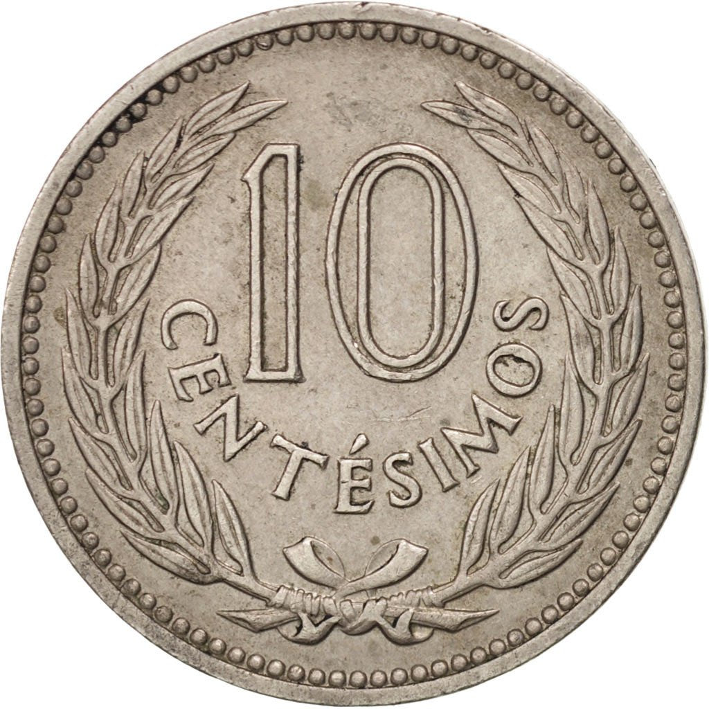 Uruguay, 10 Centesimos, 1959, KM:35, AU(50-53), Copper-nickel
